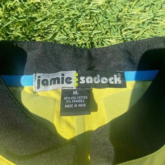 Jamie Sadock Womens Sleeveless Tank Top Yellow Black XL - Picture 4 of 5